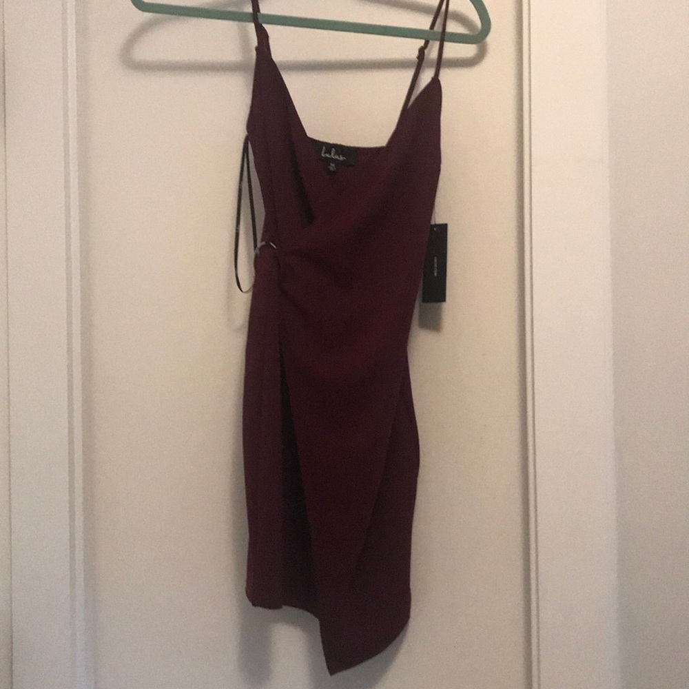 NWT Lulus burgundy bodycon dress xs